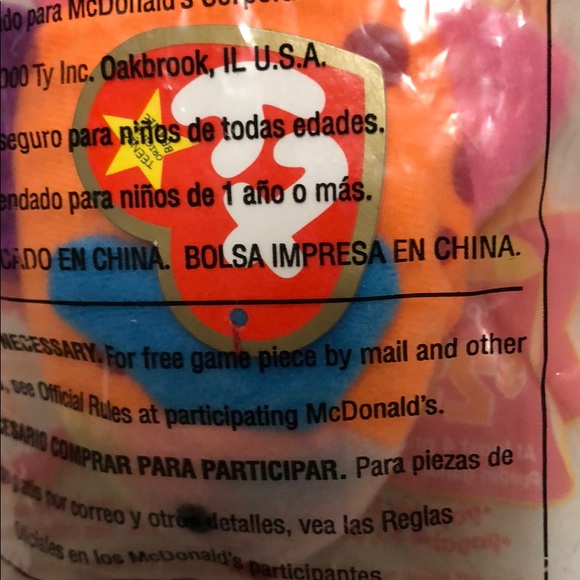 McDonalds #1 TY Teenie Beanie Babies “Lips” - Picture 3 of 3